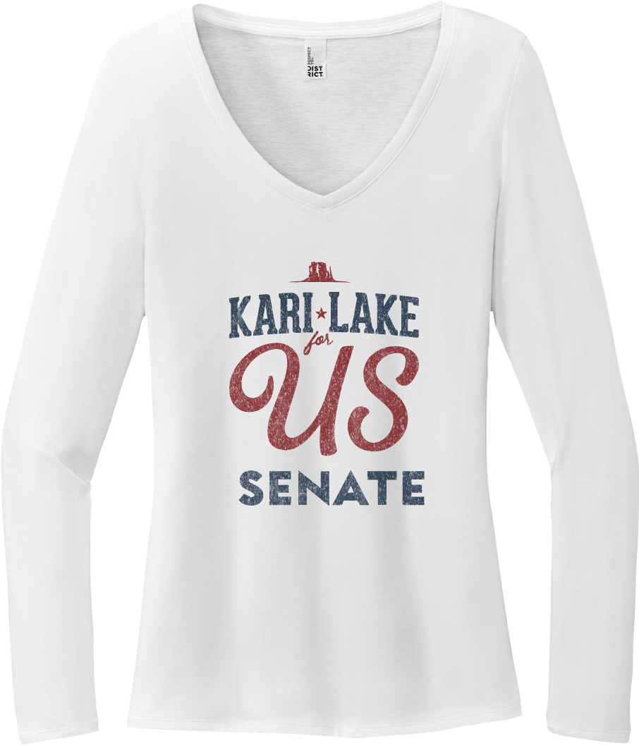 Kari Lake for US: Ladies Long Sleeve V Neck